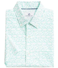 Southern Tide Coastal Breeze Talk To The Palm Short Sleeve Woven Shirt