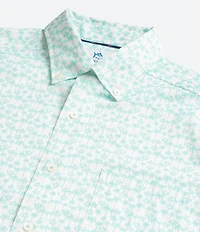 Southern Tide Coastal Breeze Talk To The Palm Short Sleeve Woven Shirt