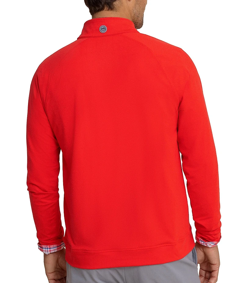 Southern Tide Cruiser Heather Solid Performance Stretch Quarter-Zip Pullover