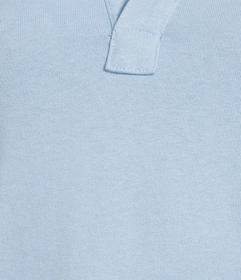 Southern Tide Demi Solid Collared V-Neck Short Sleeve Cotton Polo Dress