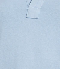 Southern Tide Demi Solid Collared V-Neck Short Sleeve Cotton Polo Dress