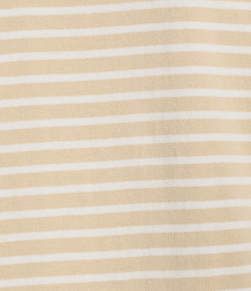 Southern Tide Demi Stripe Print Collared V-Neck Short Sleeve Cotton Polo A-Line Dress