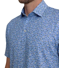 Southern Tide Drive I'll Have An Old Fashioned Printed Short Sleeve Polo Shirt