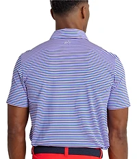 Southern Tide Driver Caravel Stripe Short Sleeve Polo Shirt