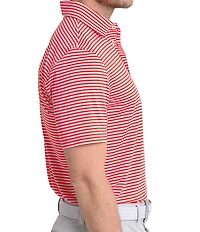 Southern Tide Driver Caravel Stripe Short Sleeve Polo Shirt