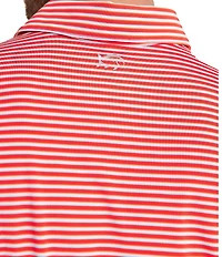 Southern Tide Driver Caravel Stripe Short Sleeve Polo Shirt