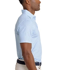 Southern Tide Driver Fin-Tastic Catch Printed Short Sleeve Polo Shirt
