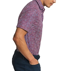 Southern Tide Driver Fireworks Printed Short Sleeve Polo Shirt