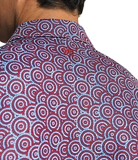 Southern Tide Driver Fireworks Printed Short Sleeve Polo Shirt