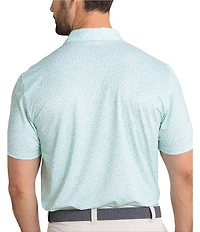 Southern Tide Driver Flower Frenzy Printed Short Sleeve Performance Polo Shirt