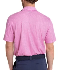Southern Tide Driver Geo Print Short Sleeve Polo Shirt
