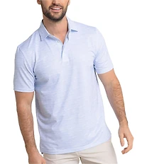 Southern Tide Driver Get In Shape Printed Short Sleeve Polo Shirt