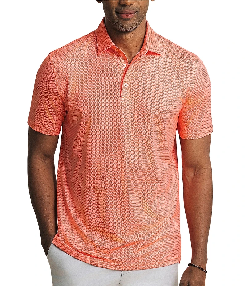 Southern Tide Driver Getting Ziggy With It Printed Short Sleeve Polo Shirt