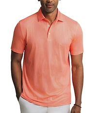 Southern Tide Driver Getting Ziggy With It Printed Short Sleeve Polo Shirt