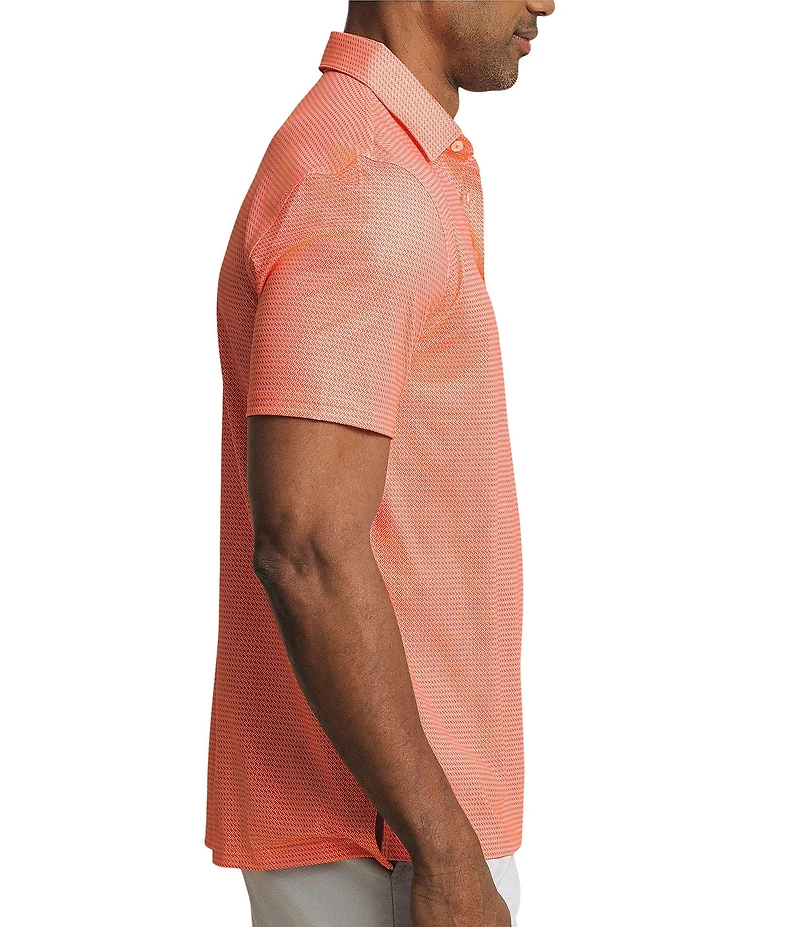 Southern Tide Driver Getting Ziggy With It Printed Short Sleeve Polo Shirt