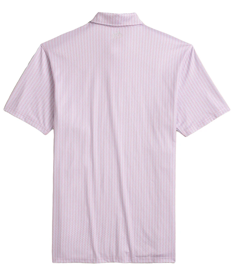 Southern Tide Driver Knot Too Bad Printed Short Sleeve Performance Polo Shirt