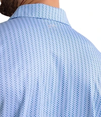 Southern Tide Driver Knot Too Bad Printed Short Sleeve Performance Polo Shirt