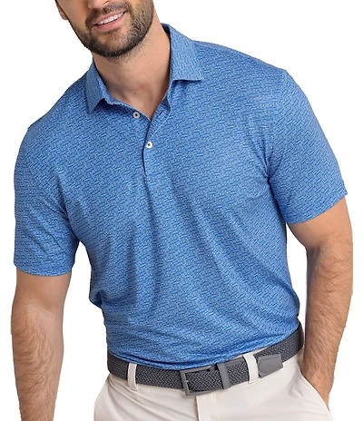 Southern Tide Driver Make It Snappy Printed Short Sleeve Polo Shirt
