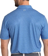 Southern Tide Driver Make It Snappy Printed Short Sleeve Polo Shirt
