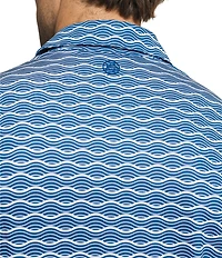 Southern Tide Driver Ocean Echo Printed Short Sleeve Polo Shirt