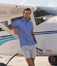 Southern Tide Driver Ocean Vista Printed Short Sleeve Polo Shirt