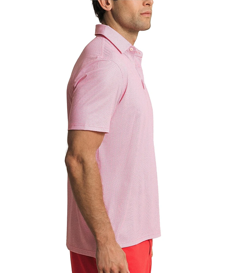 Southern Tide Driver Ocean Vista Printed Short Sleeve Polo Shirt