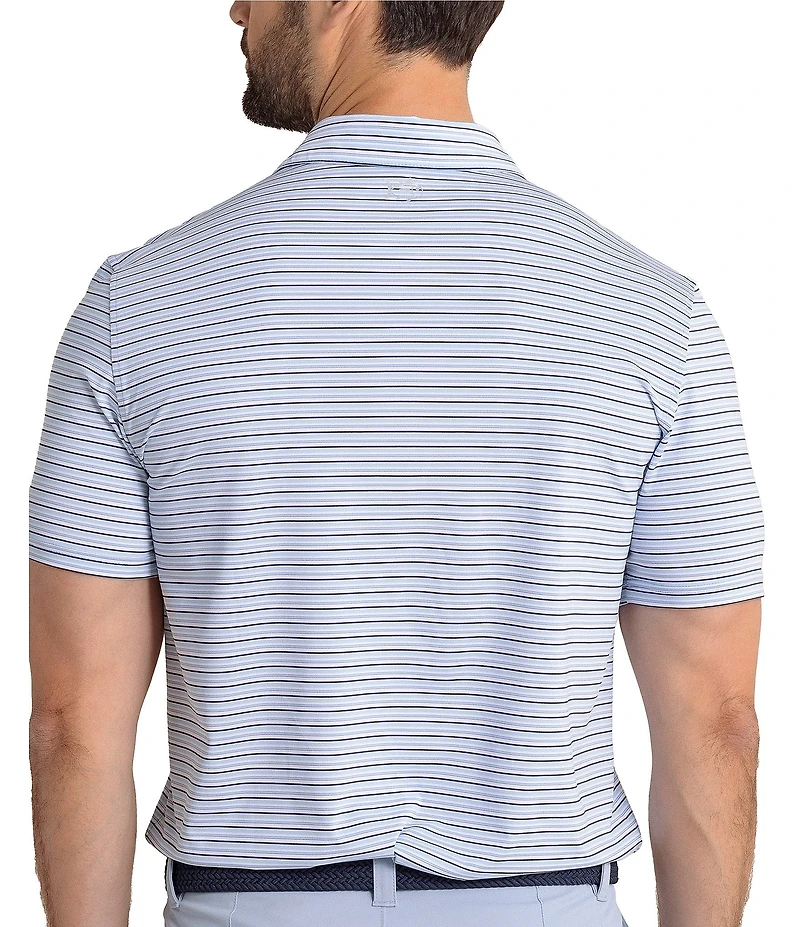 Southern Tide Driver Oyster Creek Stripe Short Sleeve Polo Shirt