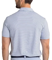 Southern Tide Driver Oyster Creek Stripe Short Sleeve Polo Shirt