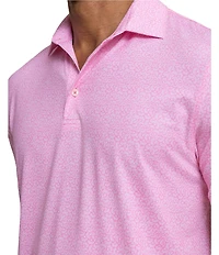 Southern Tide Driver Paradise Shores Printed Short Sleeve Polo Shirt