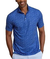 Southern Tide Driver Pour Decisions Printed Short Sleeve Polo Shirt