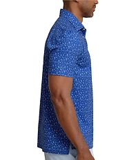 Southern Tide Driver Pour Decisions Printed Short Sleeve Polo Shirt