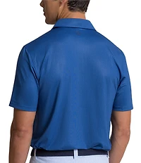 Southern Tide Driver Seaside Geo Printed Short Sleeve Polo Shirt