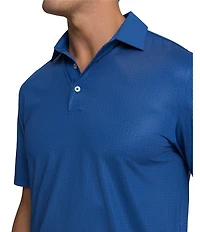 Southern Tide Driver Seaside Geo Printed Short Sleeve Polo Shirt