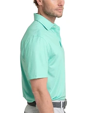 Southern Tide Driver Snazzy Scaled Printed Short Sleeve Polo Shirt