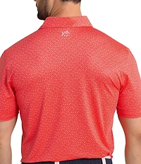 Southern Tide Driver Snazzy Scaled Printed Short Sleeve Polo Shirt