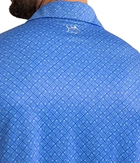 Southern Tide Driver Snazzy Scaled Printed Short Sleeve Polo Shirt
