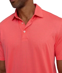 Southern Tide Driver Spring Geo Printed Short Sleeve Polo Shirt