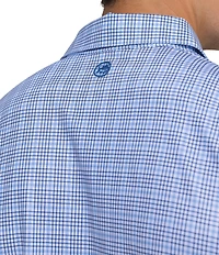 Southern Tide Driver Surfside Retreat Plaid Printed Short Sleeve Polo Shirt