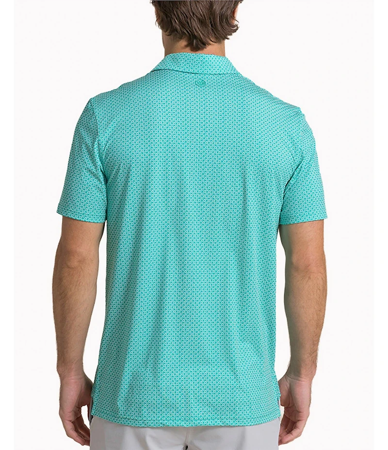 Southern Tide Driver Weaving Around Short Sleeve Polo Shirt