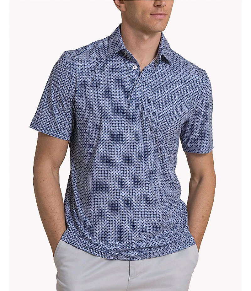 Southern Tide Driver Weaving Around Short Sleeve Polo Shirt