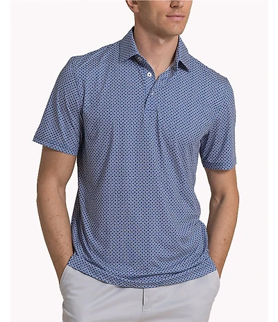 Southern Tide Driver Weaving Around Short Sleeve Polo Shirt