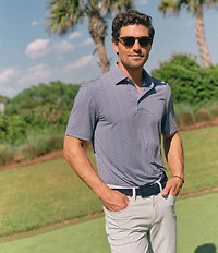Southern Tide Driver Weaving Around Short Sleeve Polo Shirt