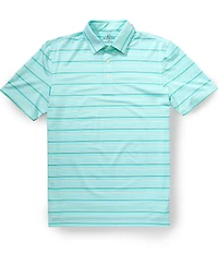 Southern Tide Driver Wild Winds Striped Short Sleeve Polo Shirt