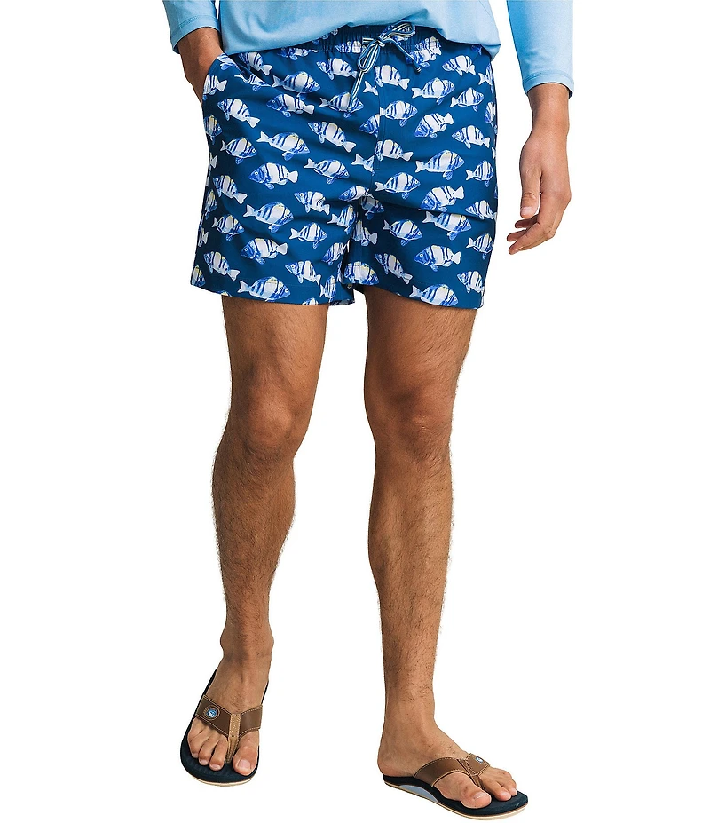 Southern Tide Feeling Fintastic Maritime Swim Trunks