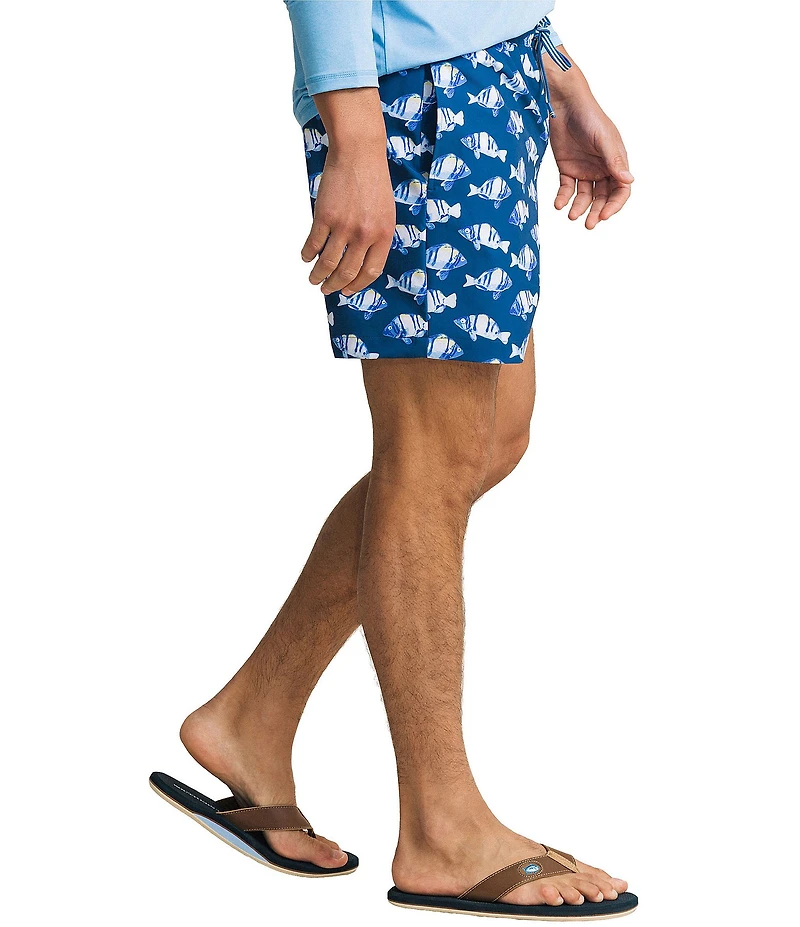 Southern Tide Feeling Fintastic Maritime Swim Trunks