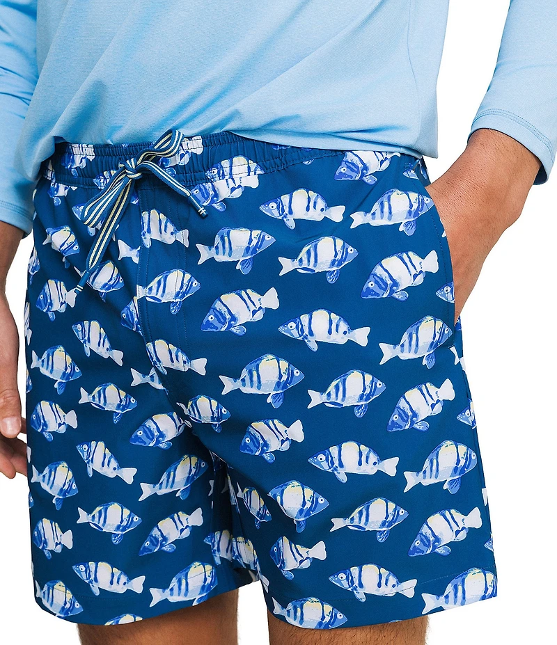 Southern Tide Feeling Fintastic Maritime Swim Trunks
