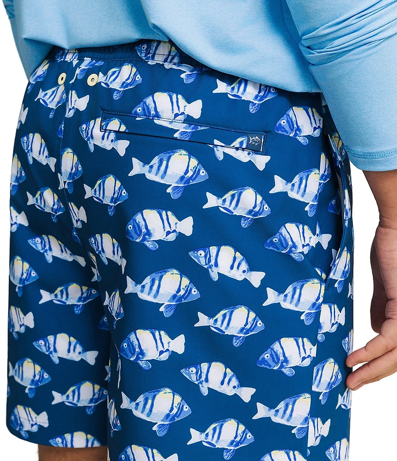 Southern Tide Feeling Fintastic Maritime Swim Trunks