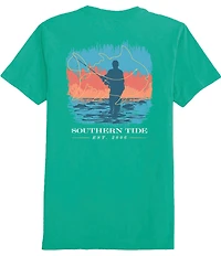 Southern Tide Fly Fishing Skipjack Outline Short Sleeve T-Shirt