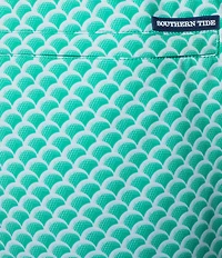 Southern Tide Green There Done That 6#double; Inseam Swim Trunks