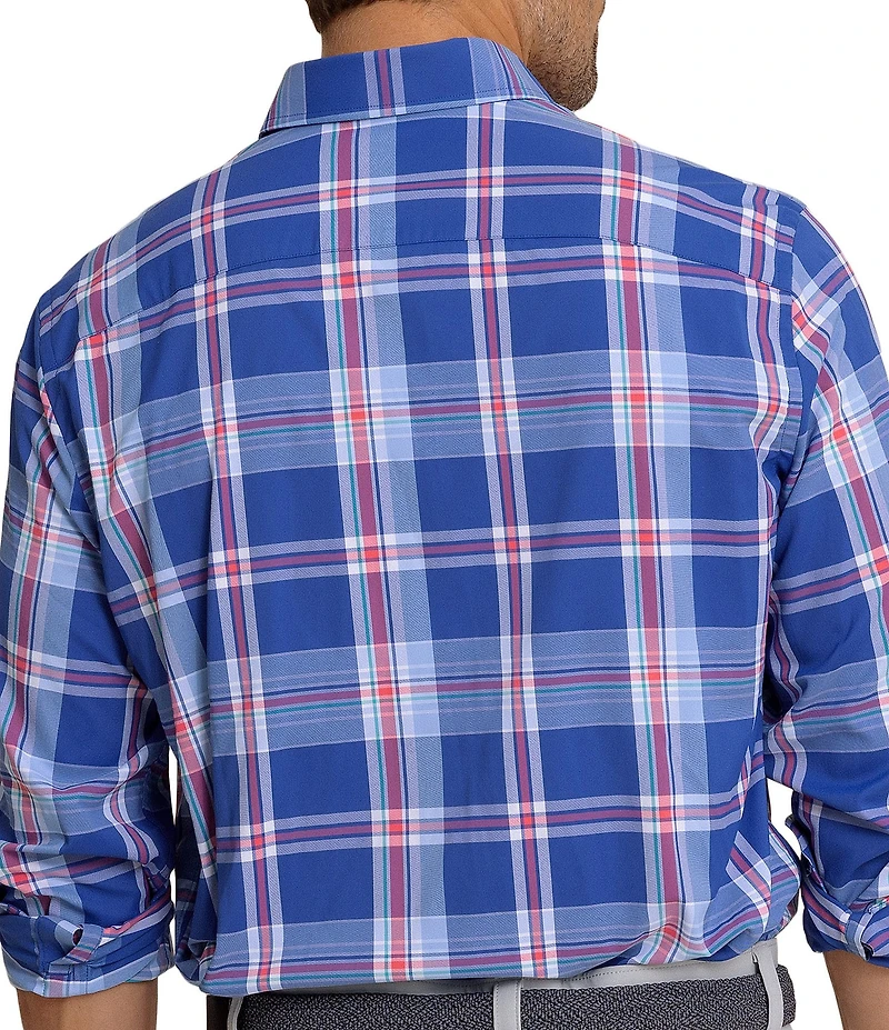 Southern Tide Greenview Plaid Intercoastal Long Sleeve Woven Shirt